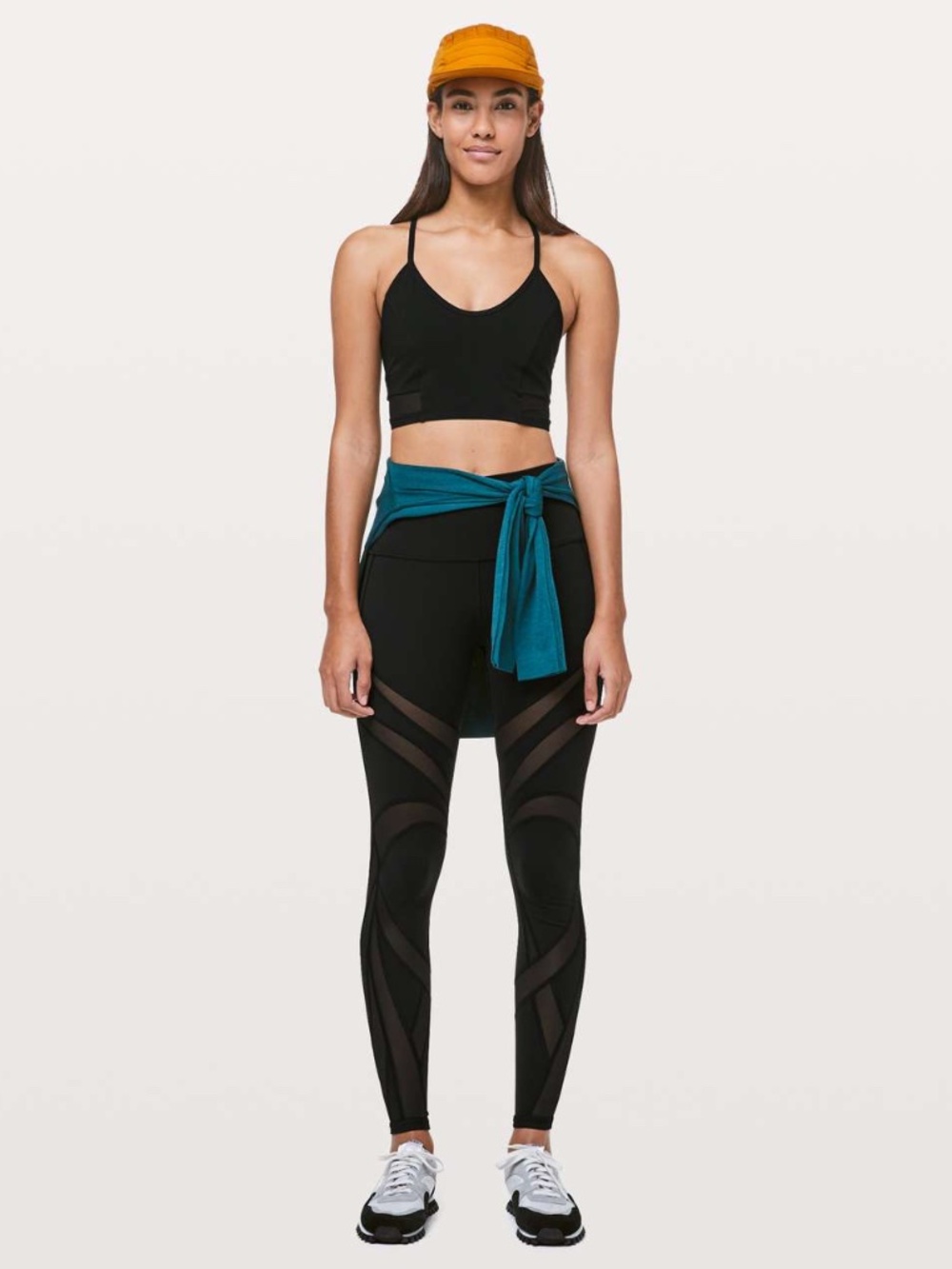 NWT Rare Discontinued Lululemon Wunder Under Hi-Rise Tight *Mesh 28" Black